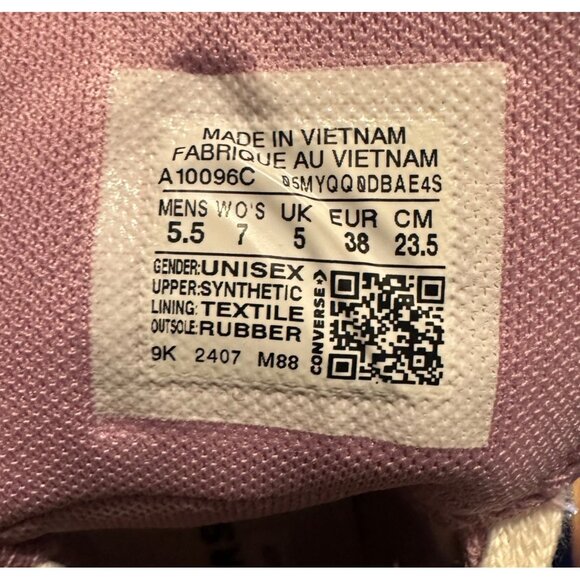 ⭐Converse Run Star Hike Hi Platform 5.5 Men Shoes Sneaker Purple Glitter A10096C - Picture 10 of 10